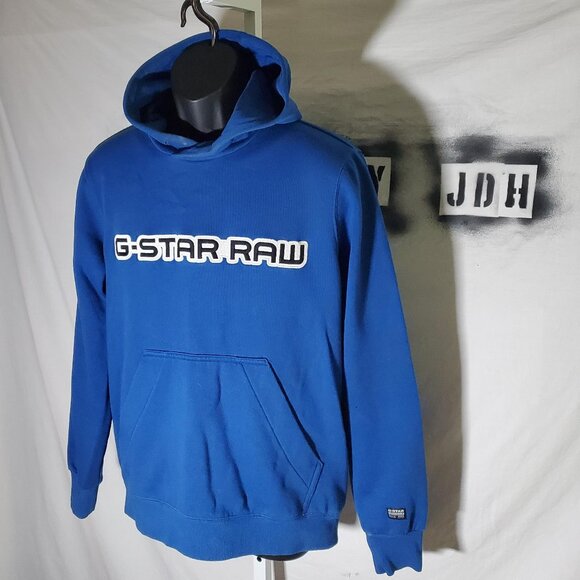 G-Star Raw RODIS LOGO Hooded Sweatshirt Size L *read desc - Picture 1 of 16